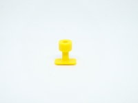 Adaptér (hříbek vypouklý) žlutý 10x20mm